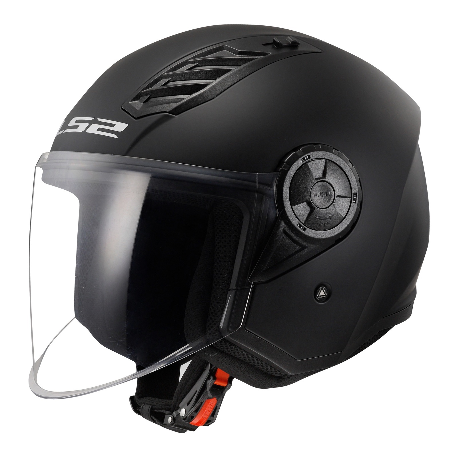LS2 OF616 Airflow II Open Face Helmet Matte Black - Image 1