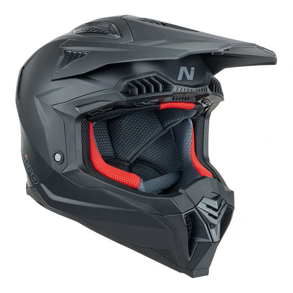 Nitro MX710 Uno Motocross Helmet Satin Black