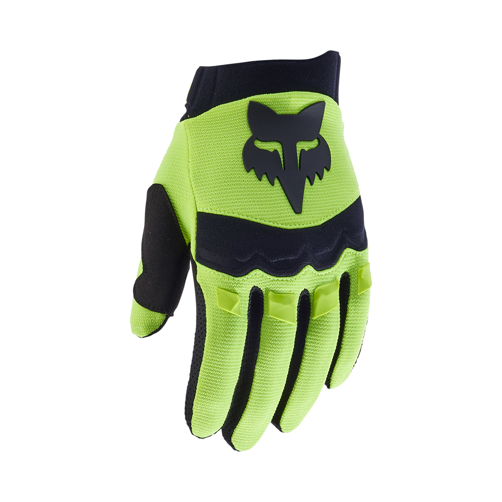 Fox Dirtpaw Motocross Gloves Youth Flo Yellow