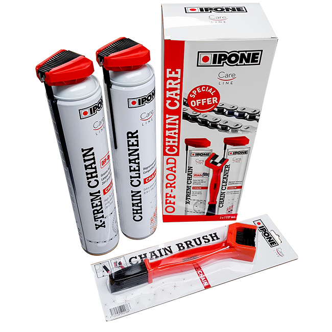 Chain Care Pack Off-Road 750ml  cleaner/Lube/Brush Ipone