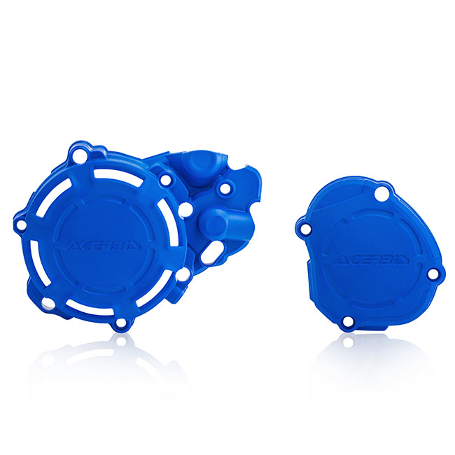 Acerbis X-power Engine Case Cover Kit Blue YZ125 05-23 [AC]