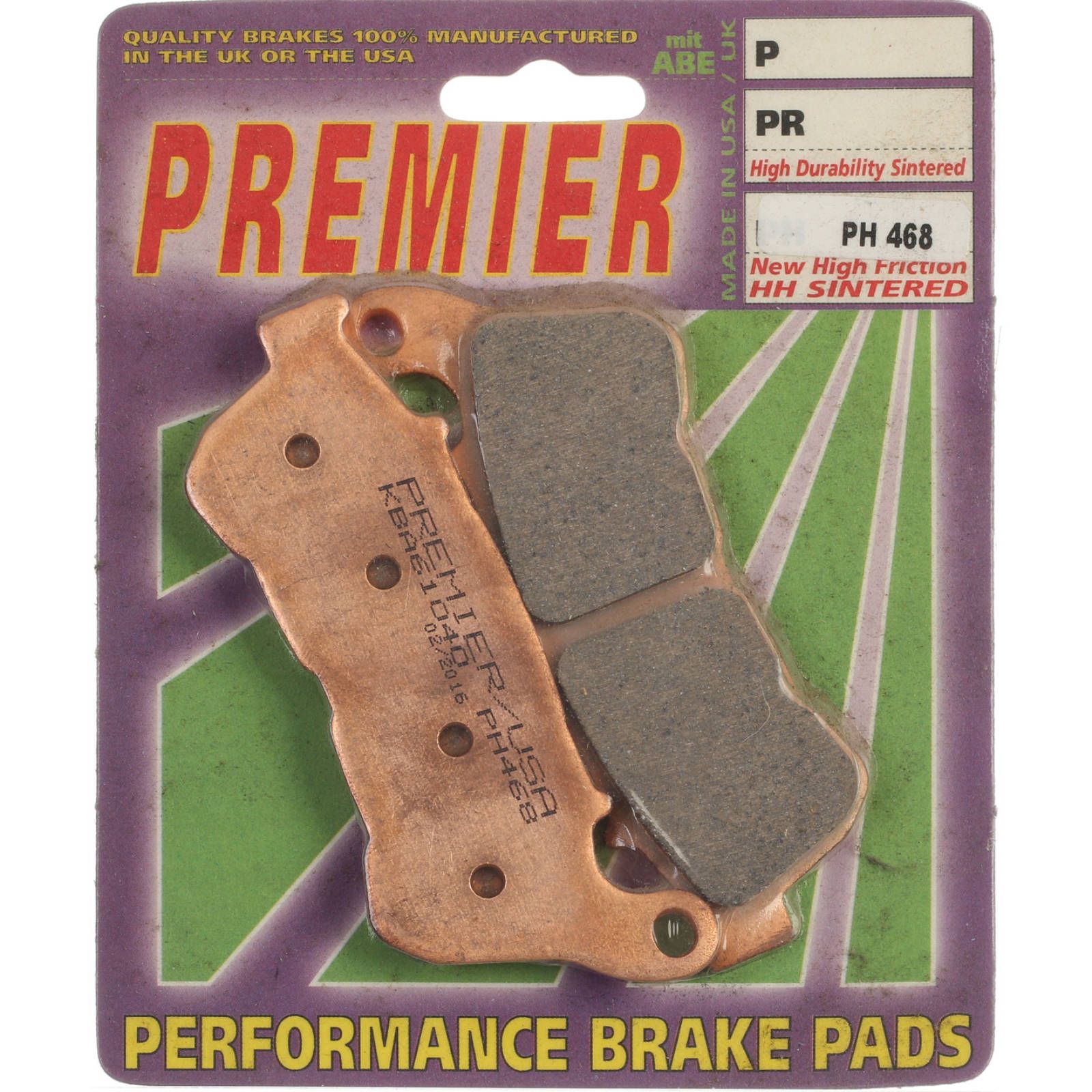 PREMIER BRAKE PADS HI-PERF SINT PH468 - HD - Image 1