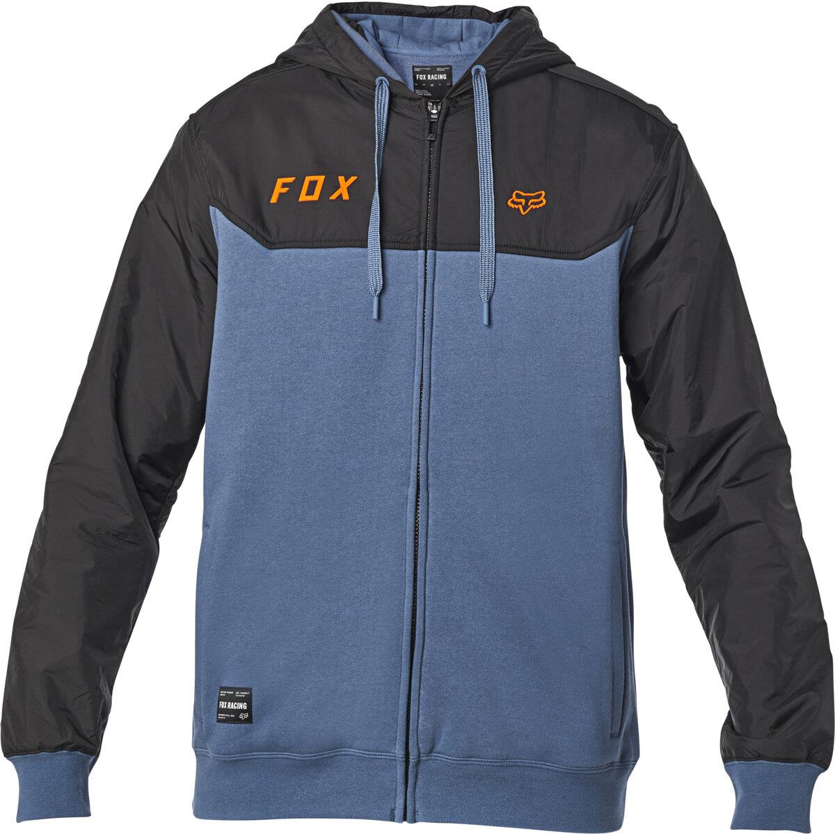 Fox Pivot Hoodie Zip Blue/Black - Image 2