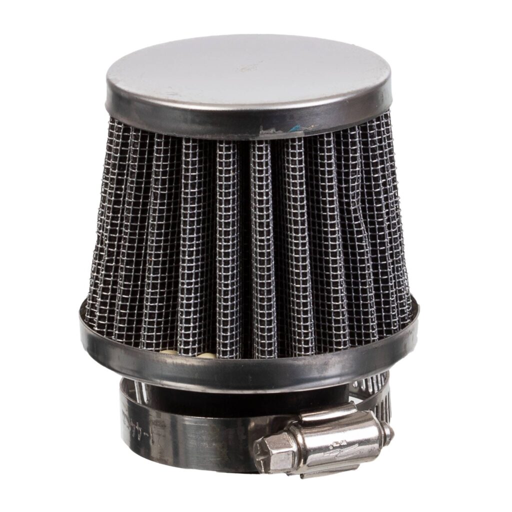 WHITES POD TYPE POWER FILTER - CHROME END CAP - 28MM I.D