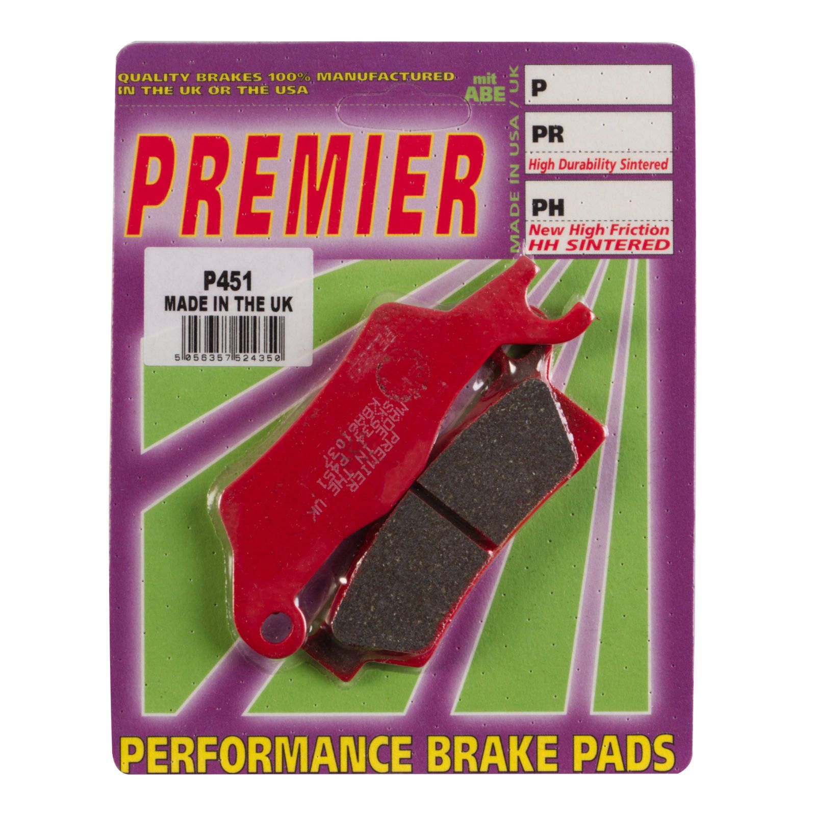 PREMIER BRAKE PADS P451 - CAN - Image 1