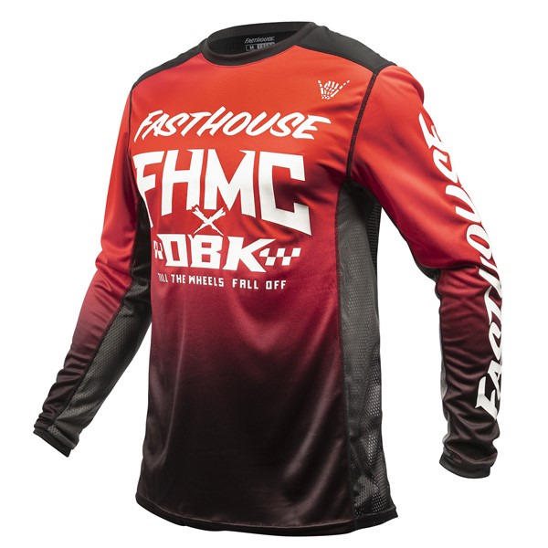 Fasthouse Grindhouse Twitch Motocross Jersey Red/Black