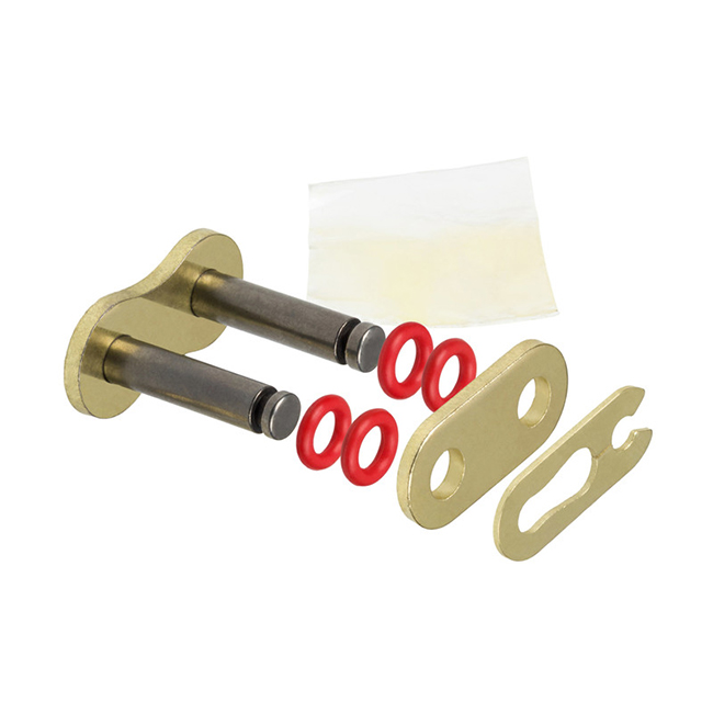 428HPO Chain Clip Link Gold/Black O-Ring JT [A]