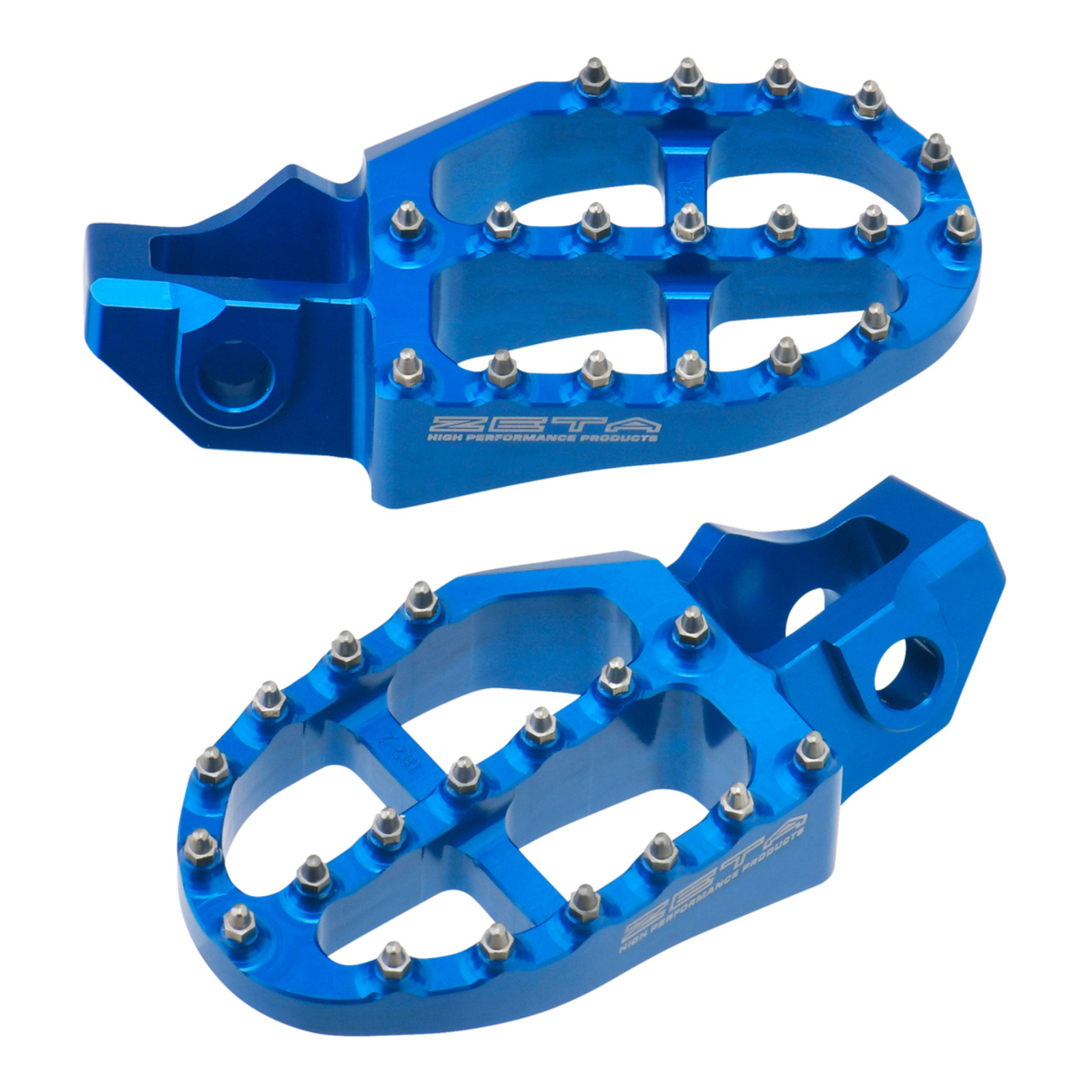 Zeta Aluminium Footpegs Husqvarna MX/ED SX '16- H-Blue - Image 2