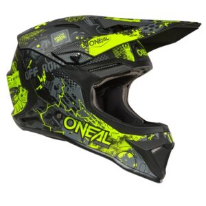O'NEAL 1SRS Motocross Helmet Youth VIBRANT black/neon yellow - Image 1
