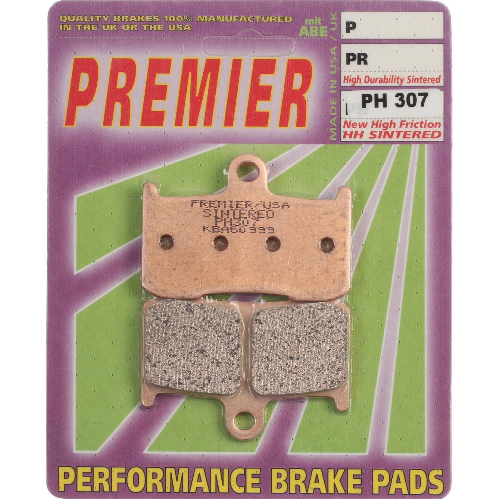 PREMIER BRAKE PADS HI-PERF SINT PH307 - KAW | TRI - Image 1