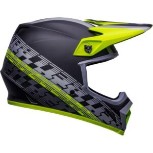 Bell MX-9 Mips Offset Motocross Helmet Matte Black/Hi-Viz Yellow - Image 3