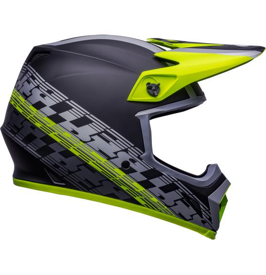 Bell MX-9 Mips Offset Motocross Helmet Matte Black/Hi-Viz Yellow