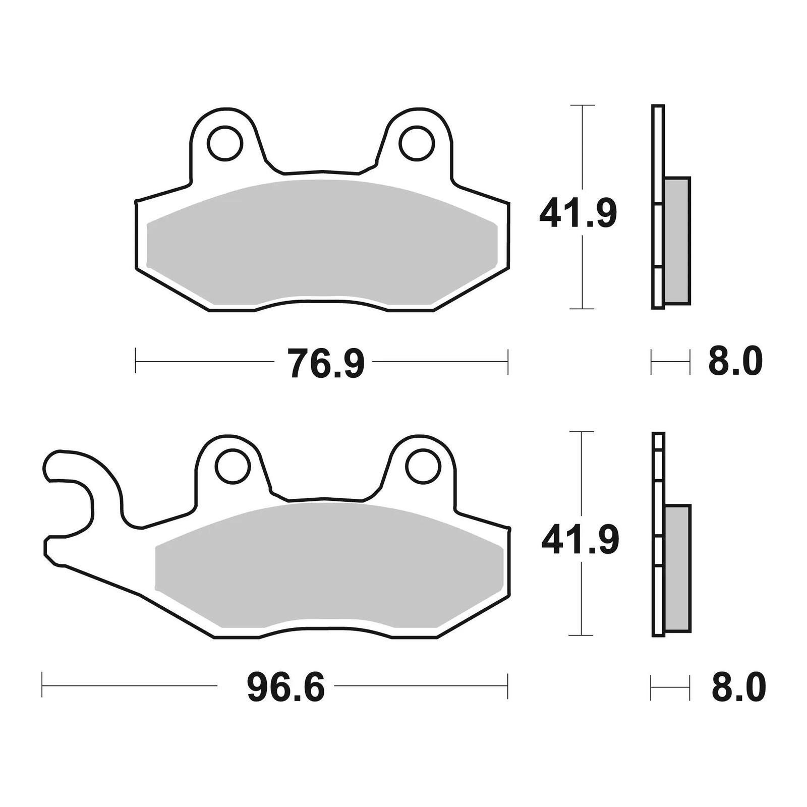 Brembo Brake Pad - Sintered Rear - Image 2