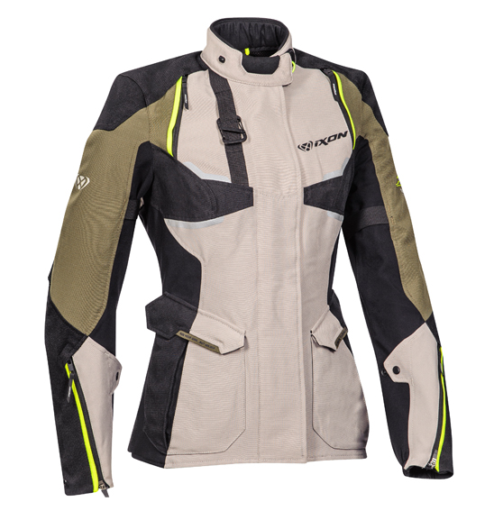 Ixon EDDAS Adventure Jacket Ladies Grey/Khaki/Black