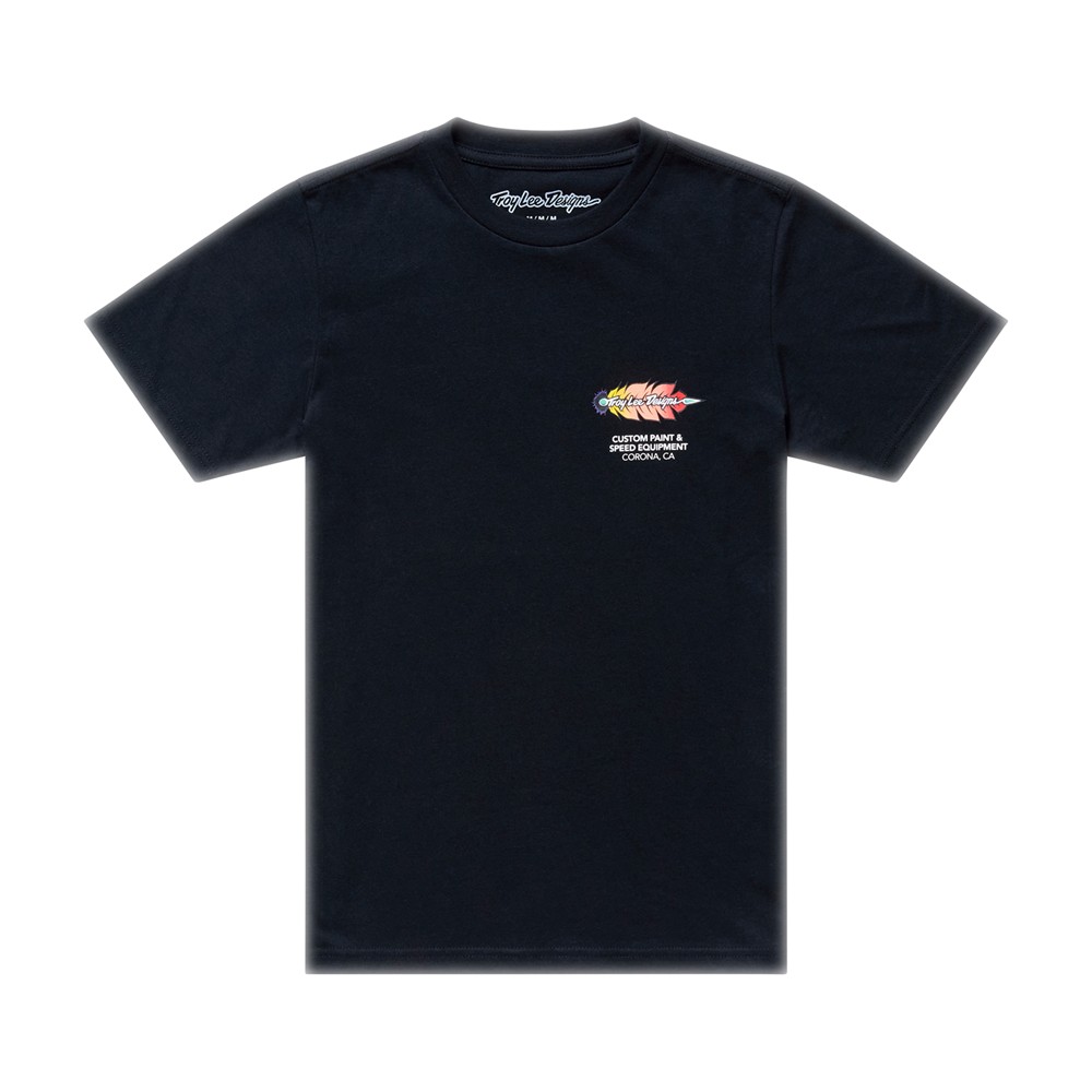 Troy Lee Designs Feathers Tee Youth Black/Black