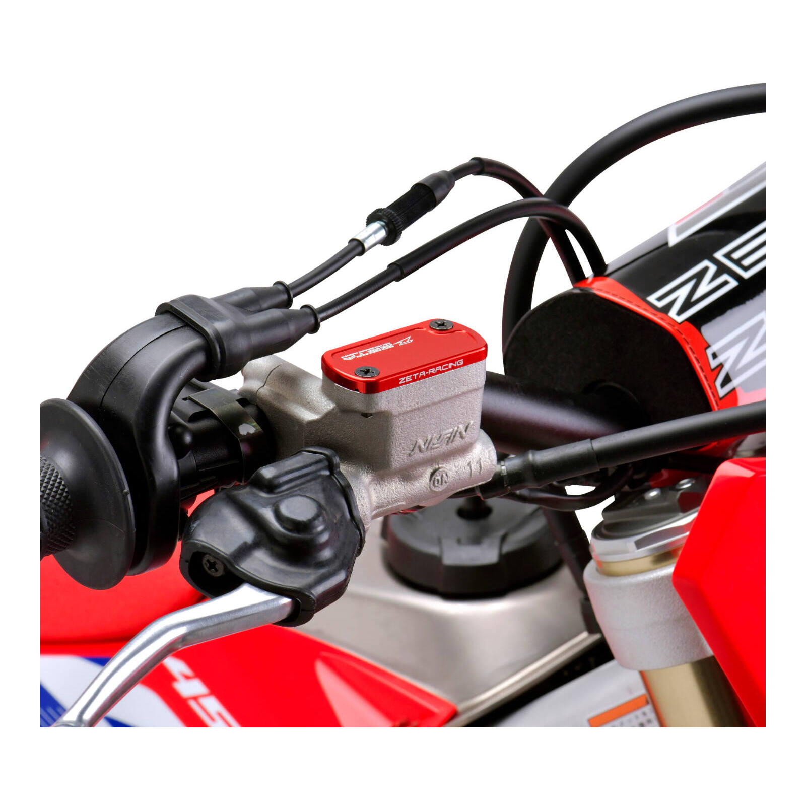Zeta Front Brake Reservoir Cover Honda CR/CRF, Kawasaki KX450 - Image 2