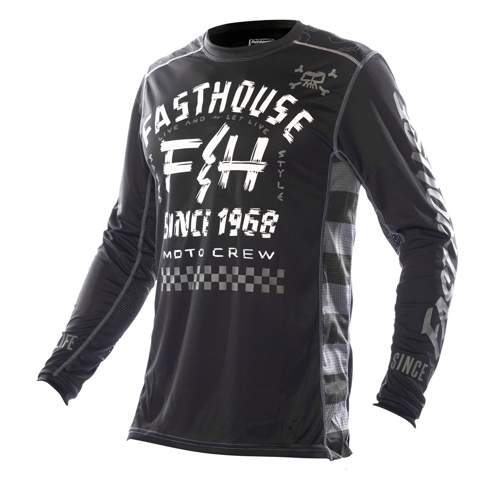 Fasthouse Off Road Motocross Jersey Black/White