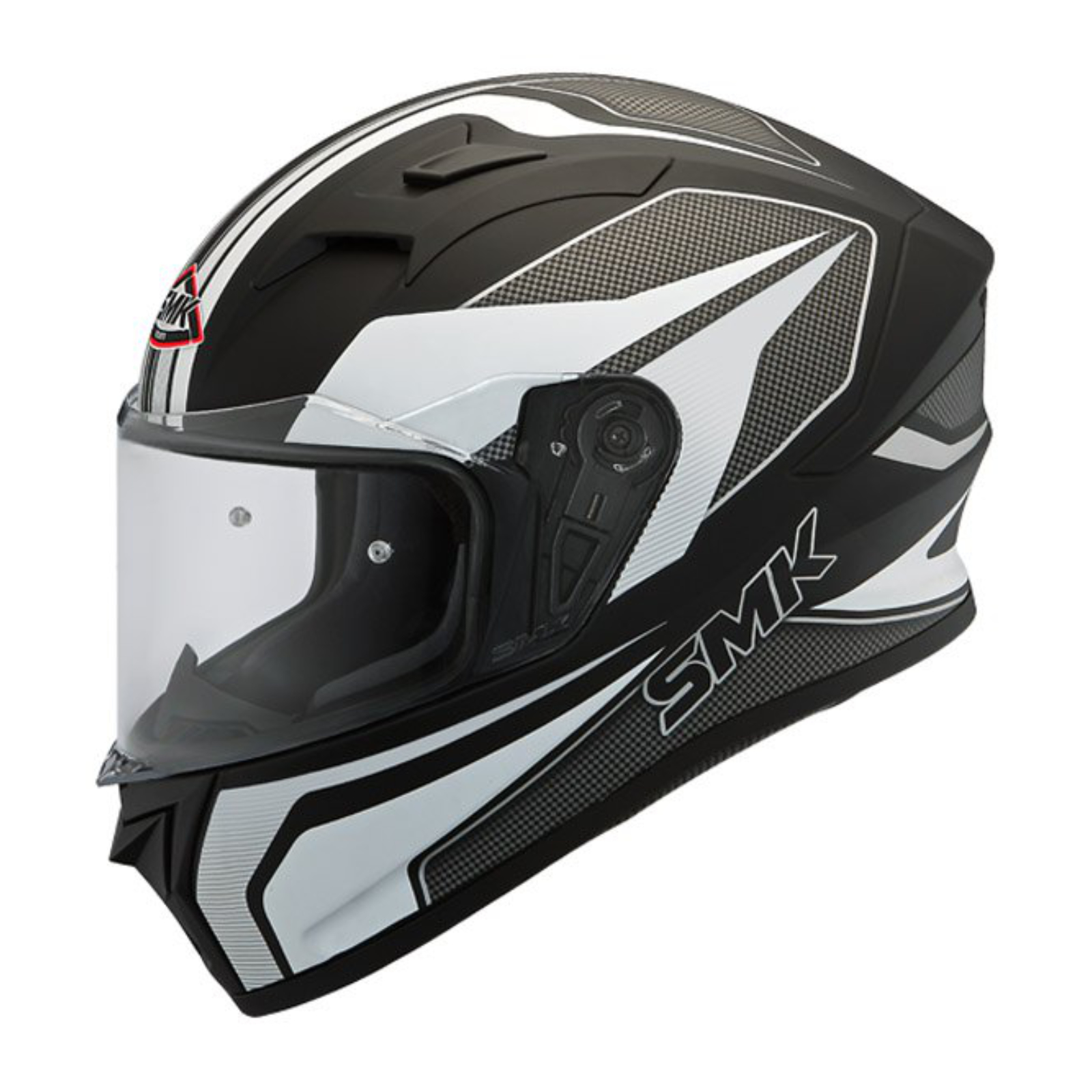 SMK Stellar Dynamo Road Helmet Matte Black/White/Grey - Image 1