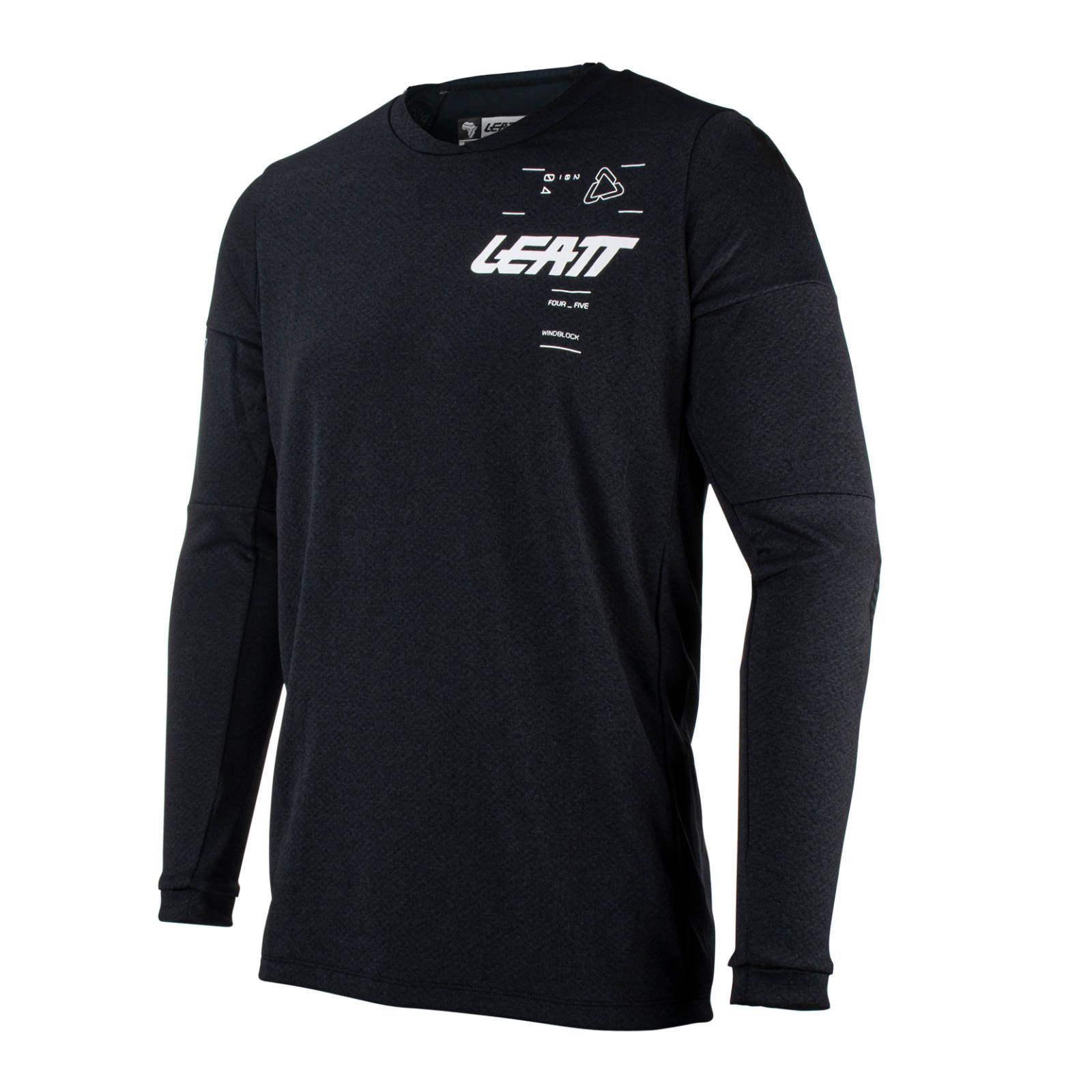 Leatt Moto 4.5 Windblock Motocross Jeresy Black - Image 1