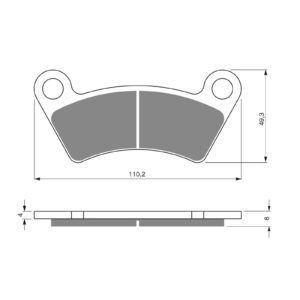 BRAKE PADS GOLDFREN GF294 - K5 - Image 1