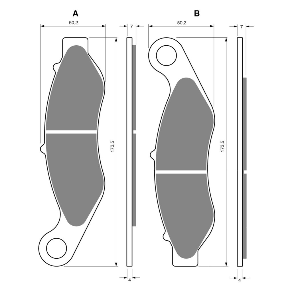 BRAKE PADS GOLDFREN SINTERED SPORTS GF352 - S3 ( P471 )
