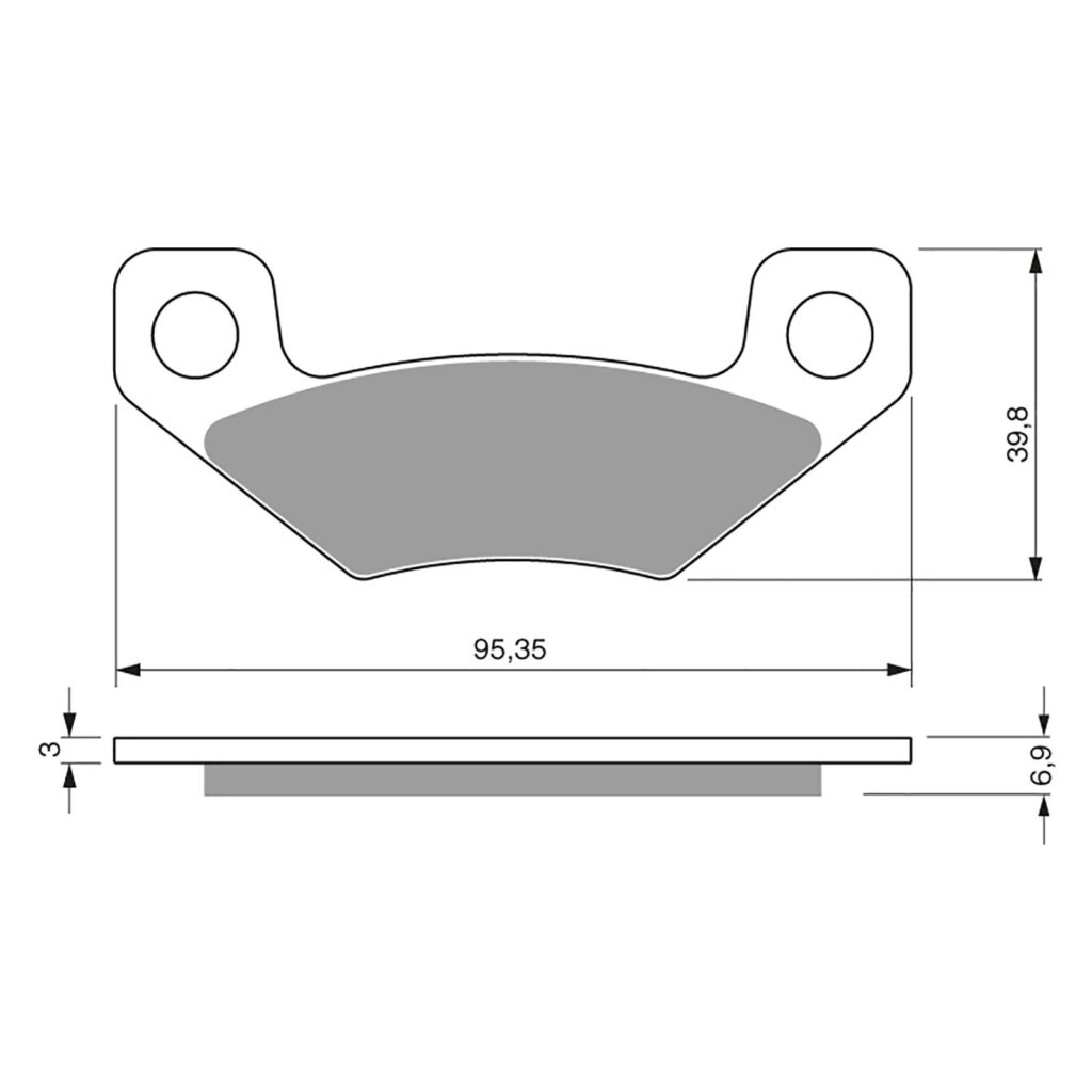 BRAKE PADS GOLDFREN OFFROAD RACING GF315 - K5 ( PR345 )