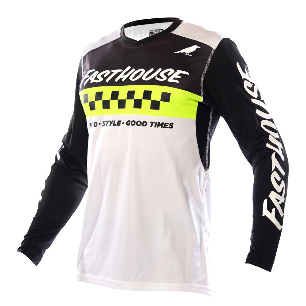 Fasthouse Elrod Motocross Jersey Black/High Viz