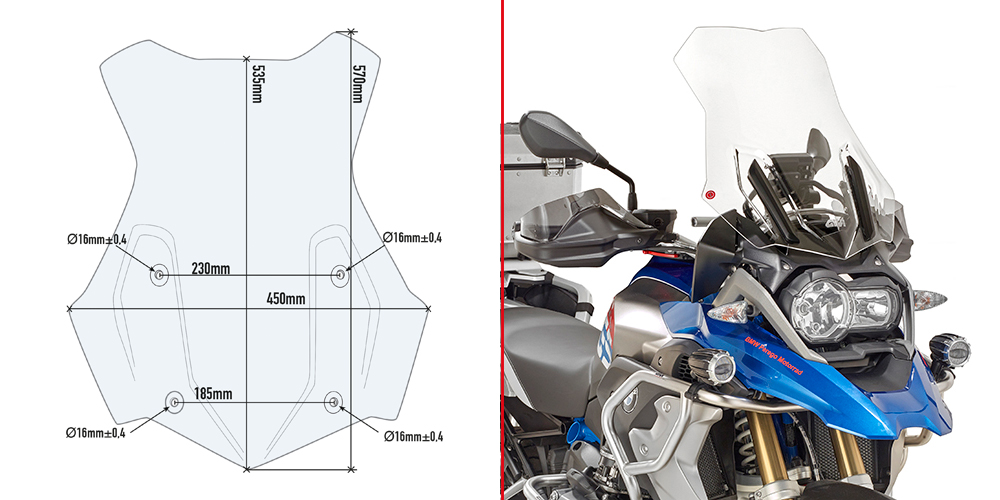 TOP BOX KIT ALU MONOKEY BMW R 1200/1250 GS (WATER COOLED) '13-