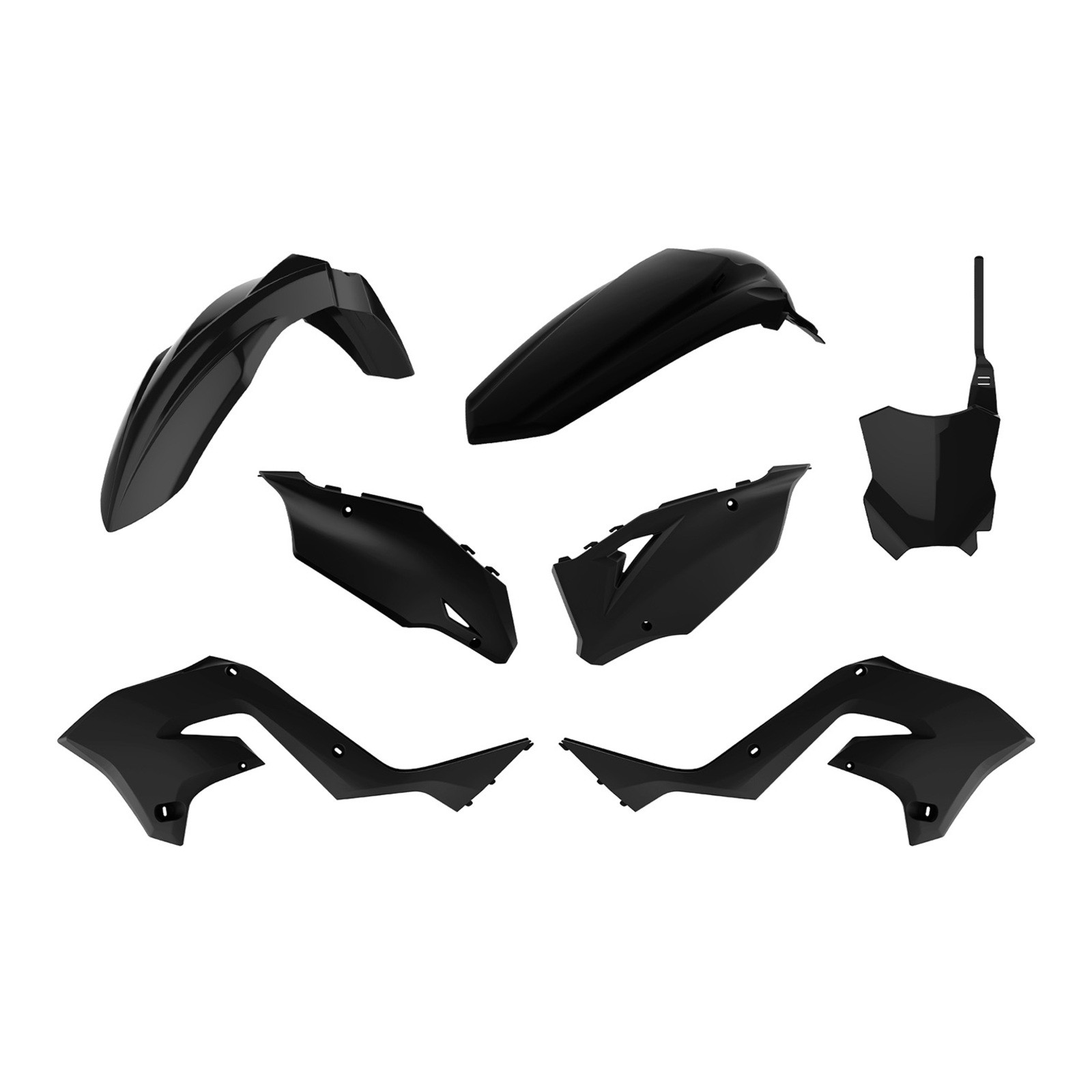 POLISPORT MX RESTYLING KIT KAW KX125/250 03-08 - BLACK - Image 1