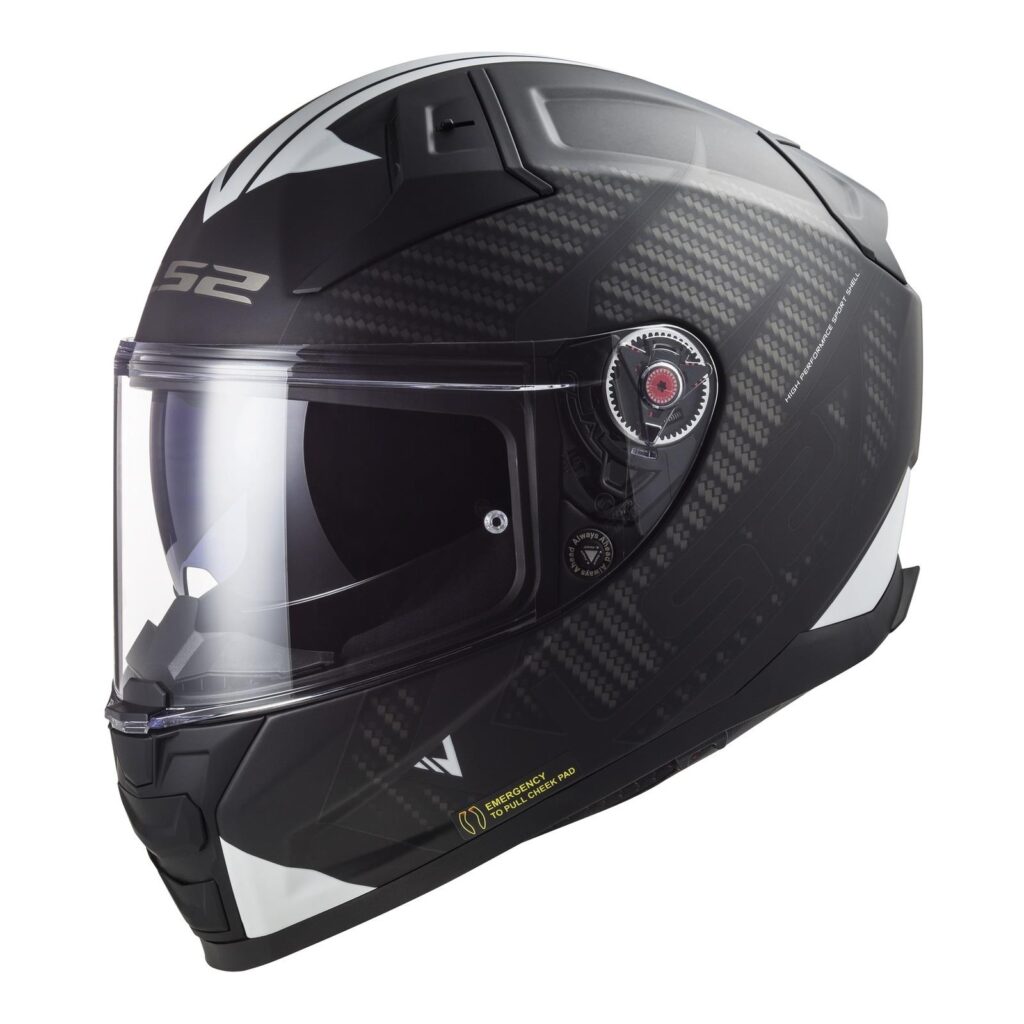 LS2 FF811 Vector II Splitter Road Helmet Matte Black / White