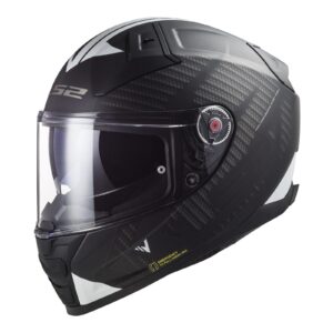 LS2 FF811 Vector II Splitter Road Helmet Matte Black / White - Image 1