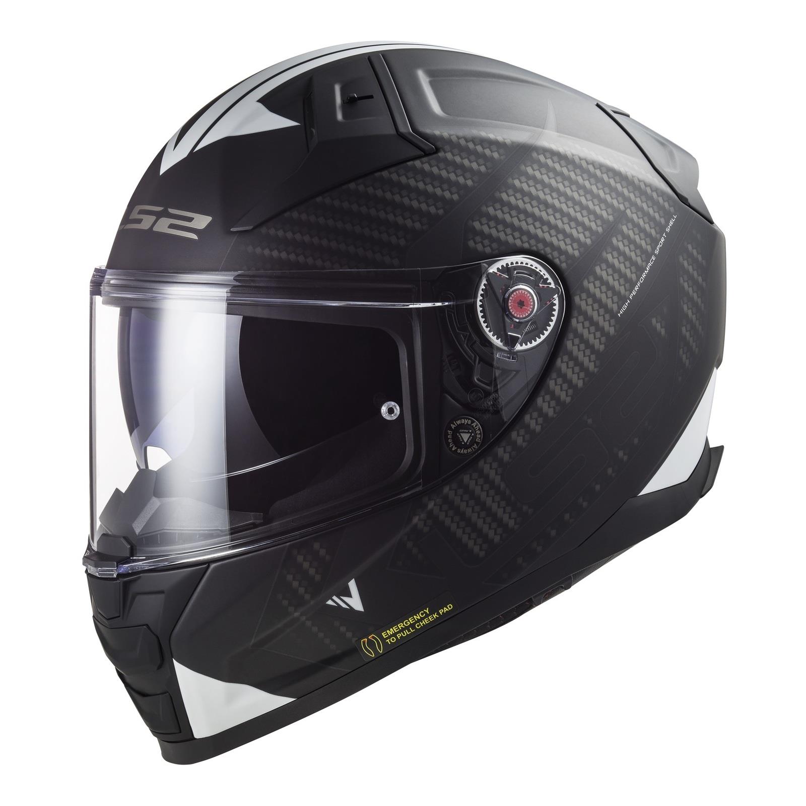 LS2 FF811 Vector II Splitter Road Helmet Matte Black / White - Image 1