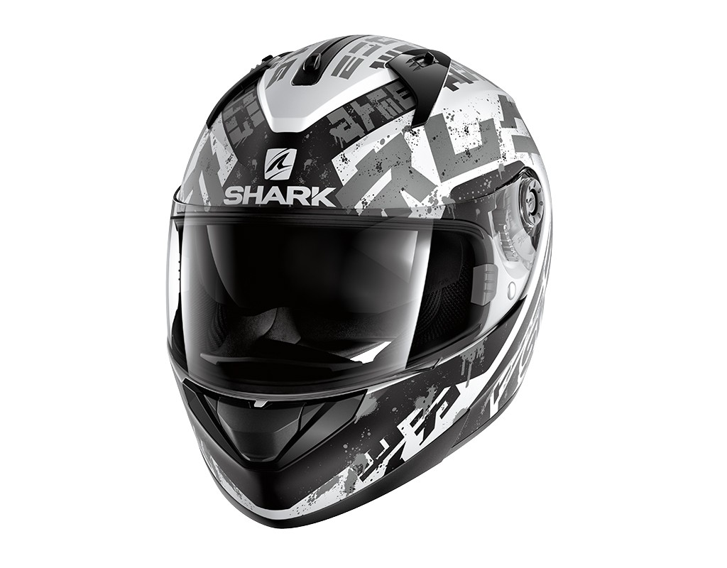 Road Helmet Shark Kengal Black/White/Silver