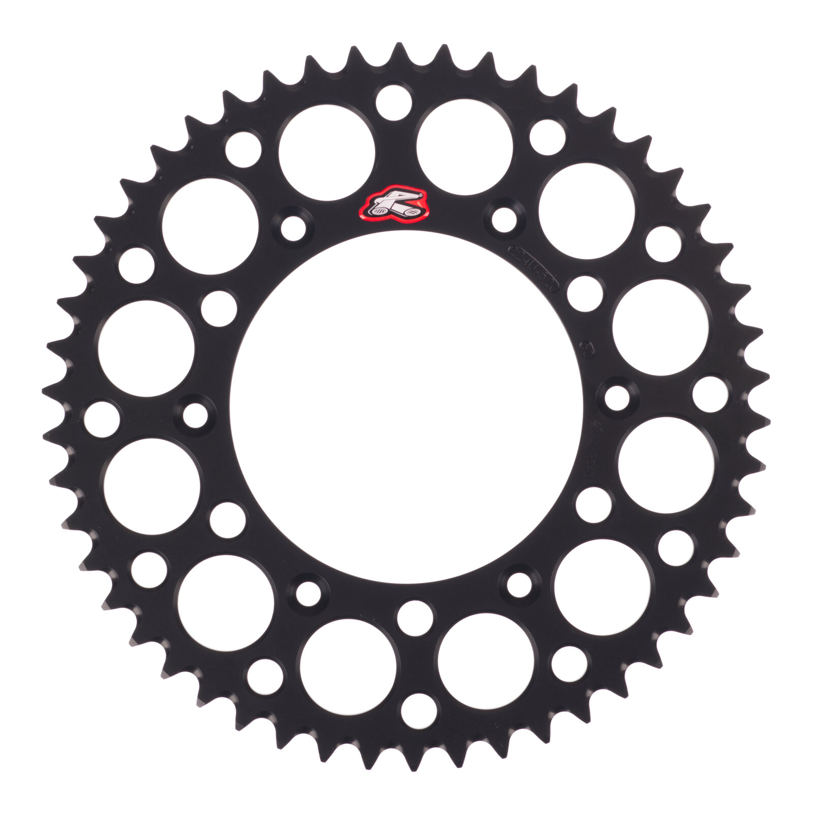 Renthal Sprocket Rear Black 50T Alloy 7075 T6 Grooved - Image 1