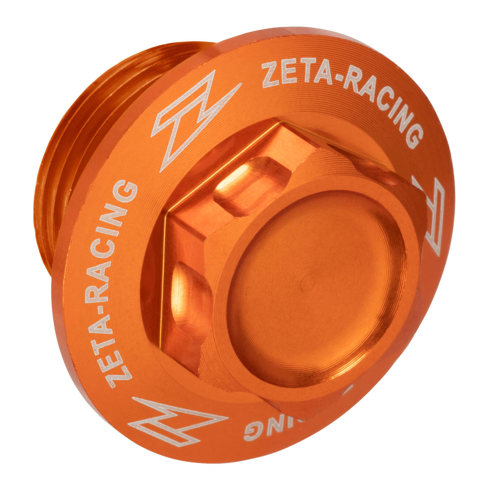 Zeta Axle Stop Bolt M20X19-P1.5 H21 - Orange - Image 1