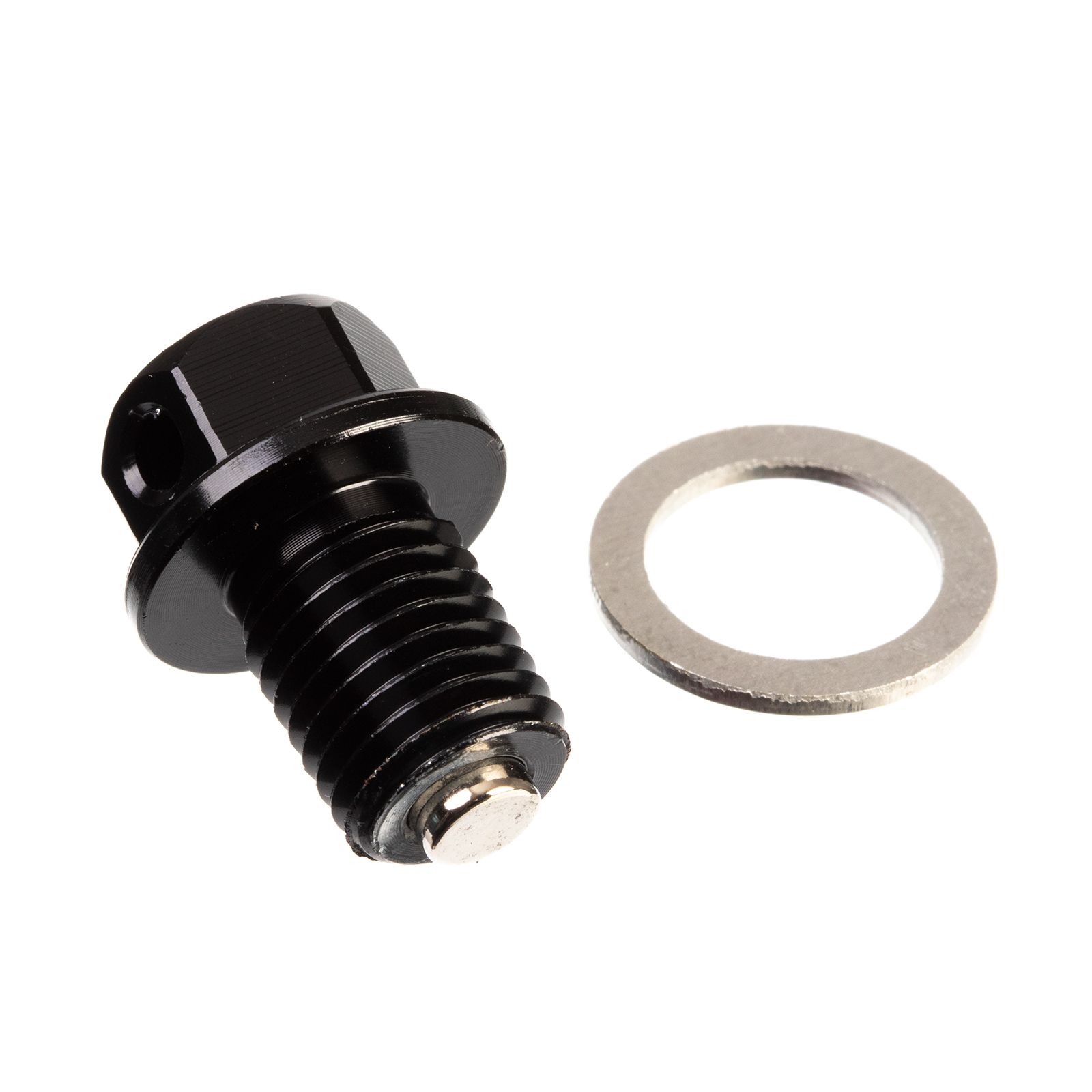 WHITES MAGNETIC SUMP PLUG BLK M12 x 15 - P1.5 - Image 1