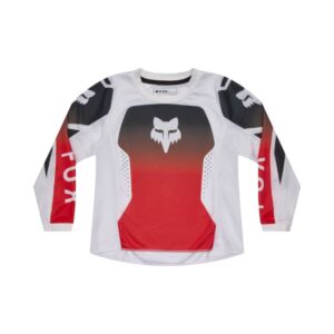Fox 180 Shield Motocross Jersey Kids Flo Red - Image 1