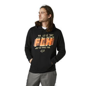 Fox Fullstop Black Fleece Hoodie - Image 3