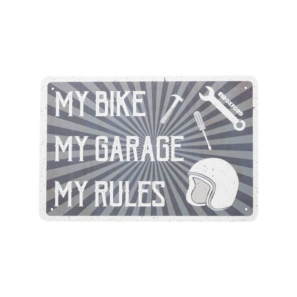 Oxford Garage Metal Sign: My Rules
