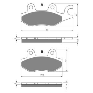 #088 / S3 GOLDFREN SINTERED SPORTS ( PH203 ) - Image 1