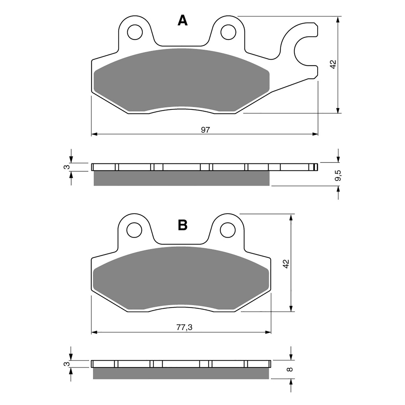 #088 / S3 GOLDFREN SINTERED SPORTS ( PH203 ) - Image 1
