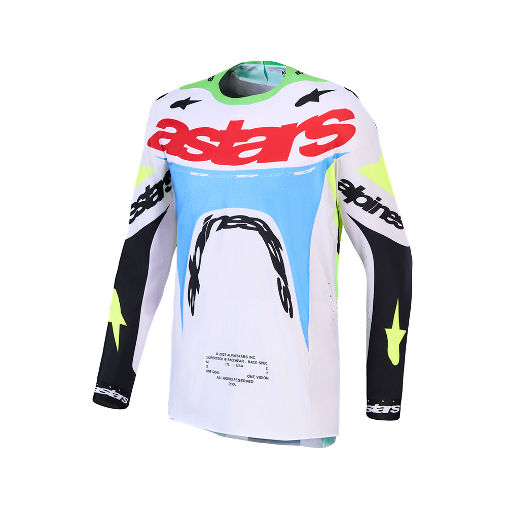 Supertech Dyna Jersey Light Lilac/Green Fluoro/Black M - Image 1