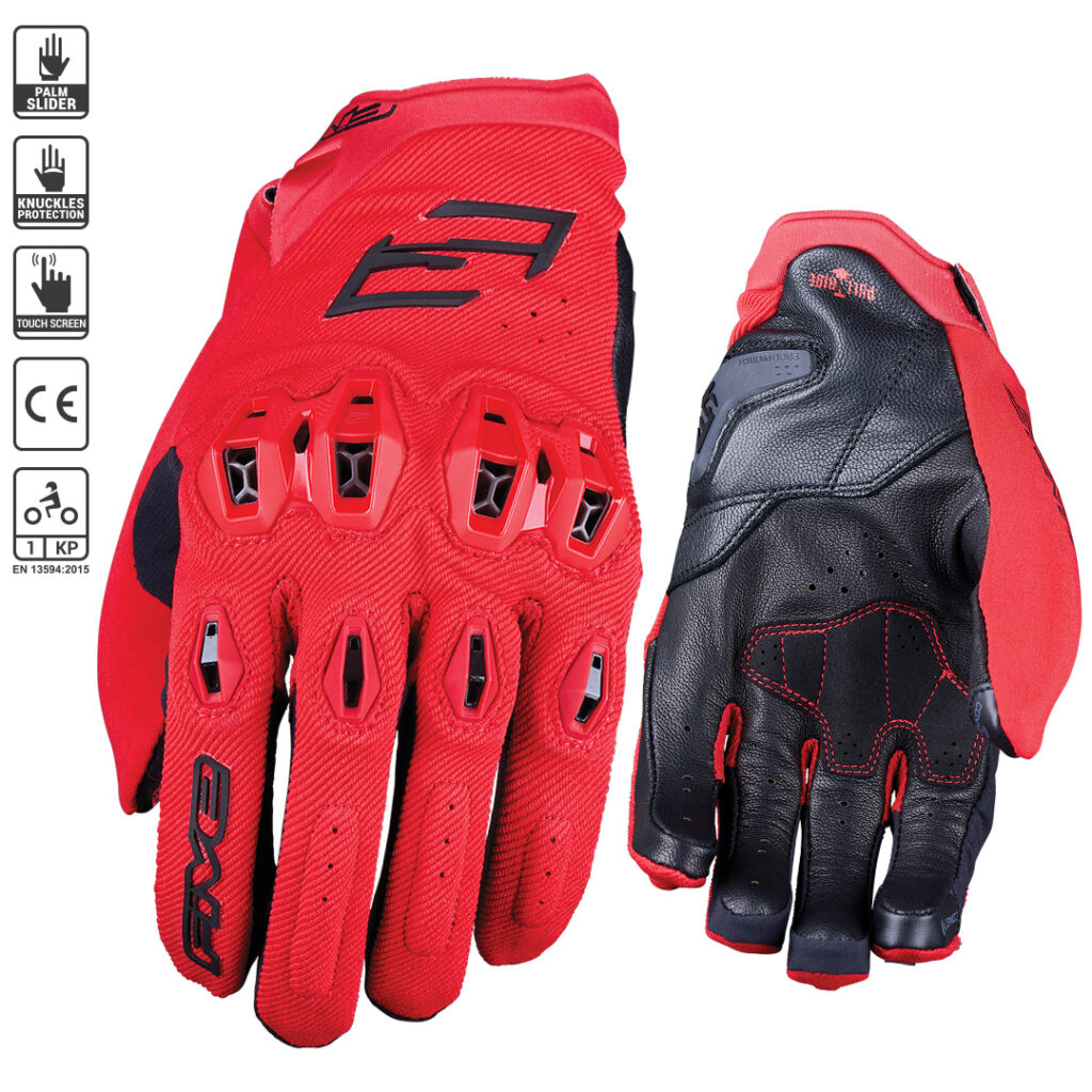 FIVE Stunt EVO 2 Road Gloves Red