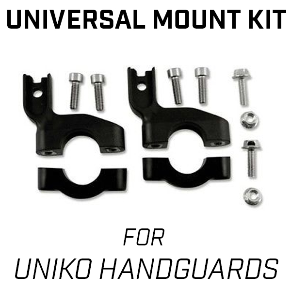 Uniko mounting kit black plastic handguard Acerbis []