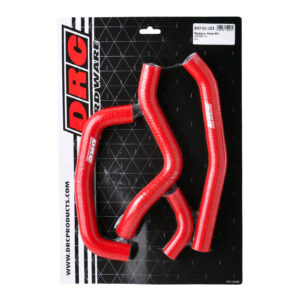 DRC Silicone Radiator Hose Kit - Honda CRF250R (2018–2021) - Red - Image 1