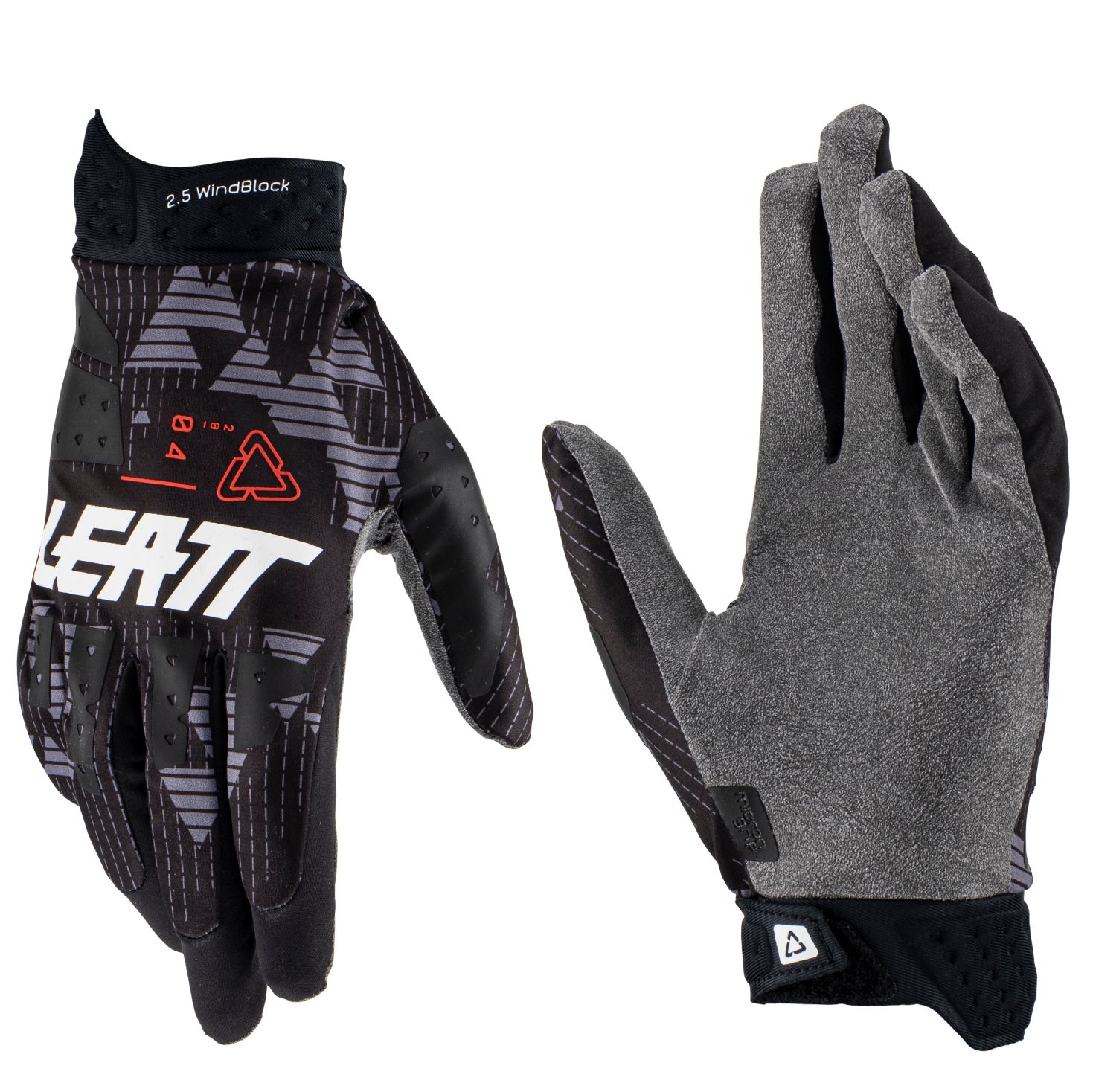 Leat Moto 2.5 Windblock Motocross Gloves Black - Image 1