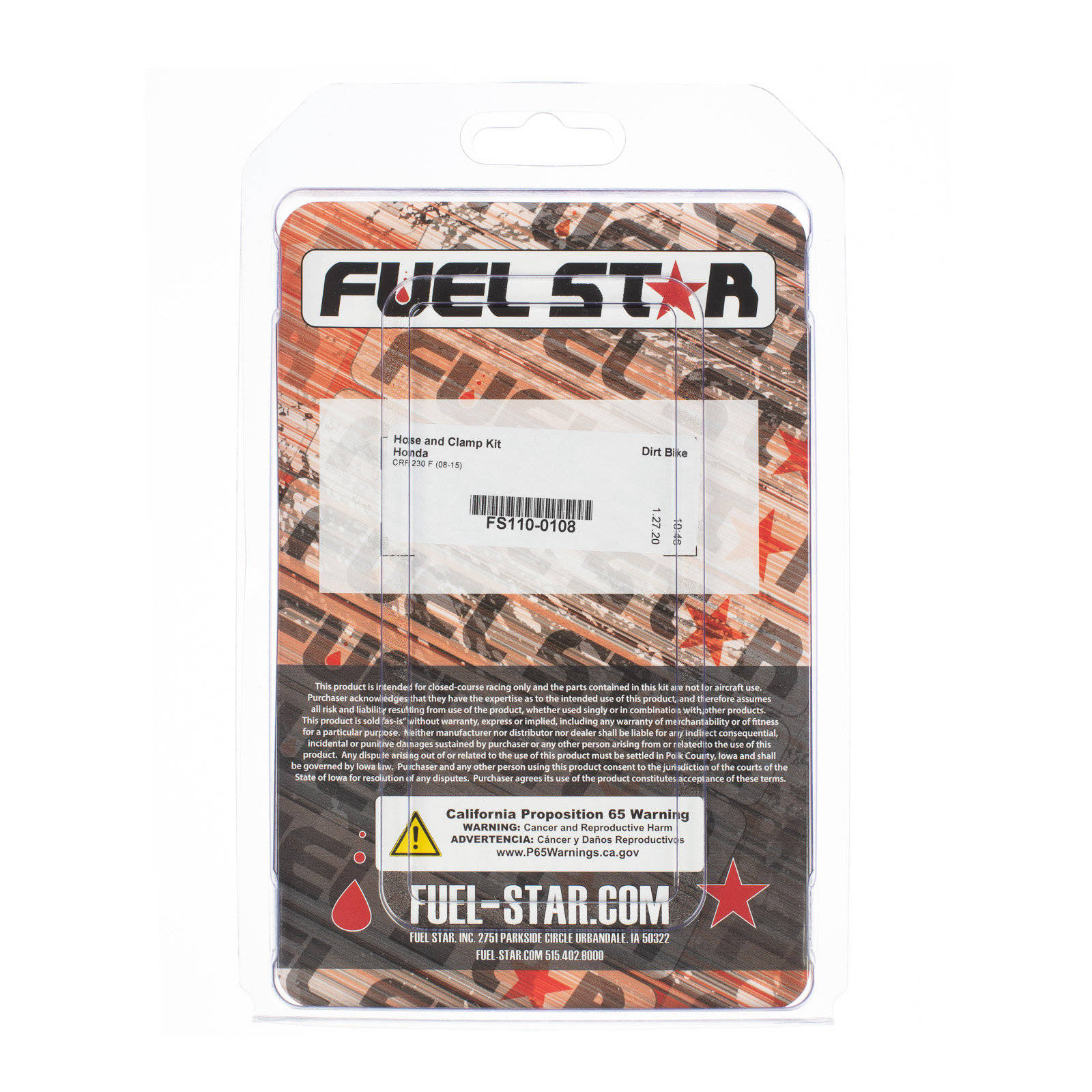 All Balls Racing Hose & Clamp Kit (FS110-0108) - Image 1