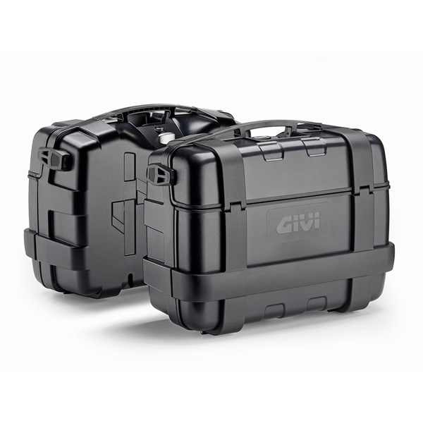 GIVI MONOKEY PANNIER PAIR (PL/PLR) 33LT TREKKER LITE BLACK (3 KEYS)