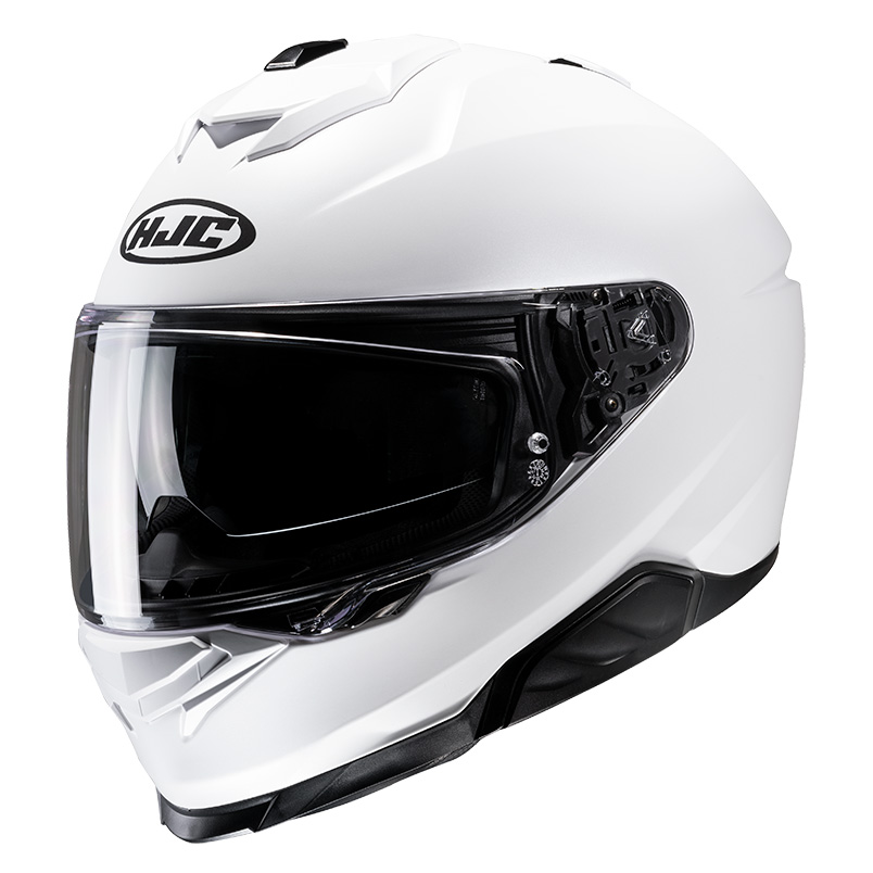 HJC i71 Semi Flat Pearl White Road Helmet