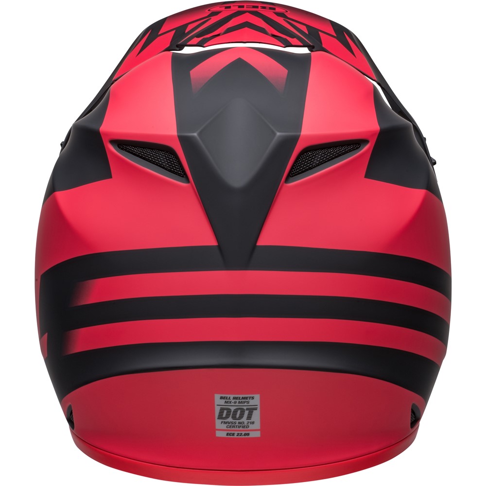 Bell MX-9 MIPS Disrupt Motocross Helmet Matte Black/Red